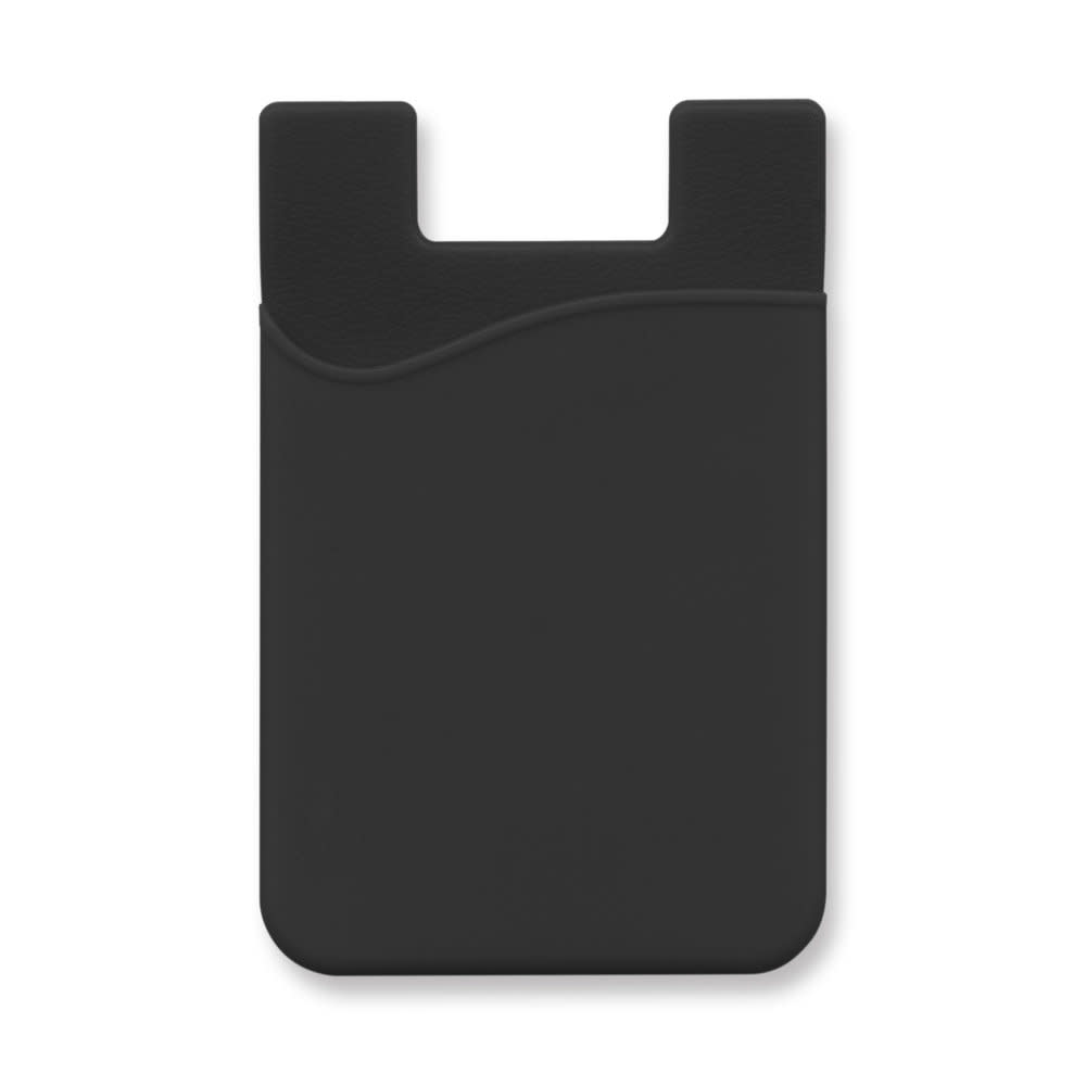 Black Silicone Phone Wallet