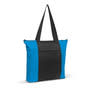 Light Blue/Black Deluxe Tote Bag