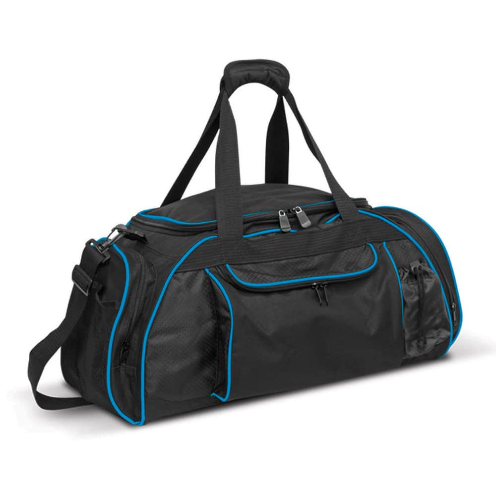 Light Blue/Black Skyline Duffle Bag