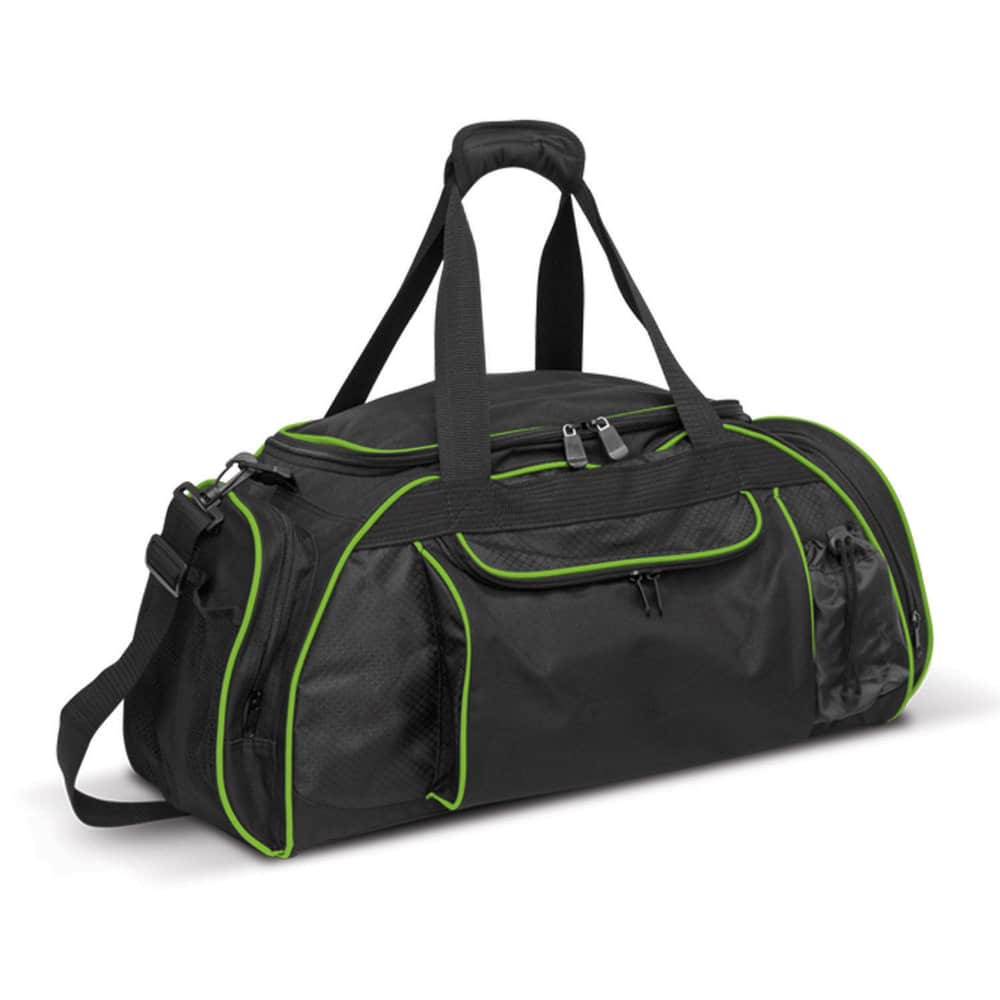 Bright Green/Black Skyline Duffle Bag