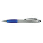 Silver/Frosted Blue Vistro Stylus Pen - Classic