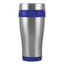 Silver/Blue Aspen Thermal Mug