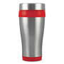 Silver/Red Aspen Thermal Mug