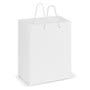 White Laminated Carry Bag - Medium