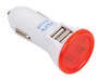 White/Red Usb Car Charger