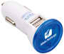 White/Blue Usb Car Charger