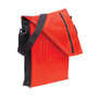 Black/Red Vertical Leading Edge Satchel