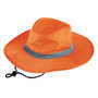 Orange Hi Vis Reflector Safety Hat