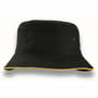 Black/Gold Headline Bucket Hat