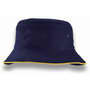 Navy/Gold Headline Bucket Hat