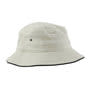 White/Black Headline Bucket Hat