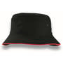 Black/Red Headline Bucket Hat