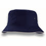 Navy/Silver Headline Bucket Hat