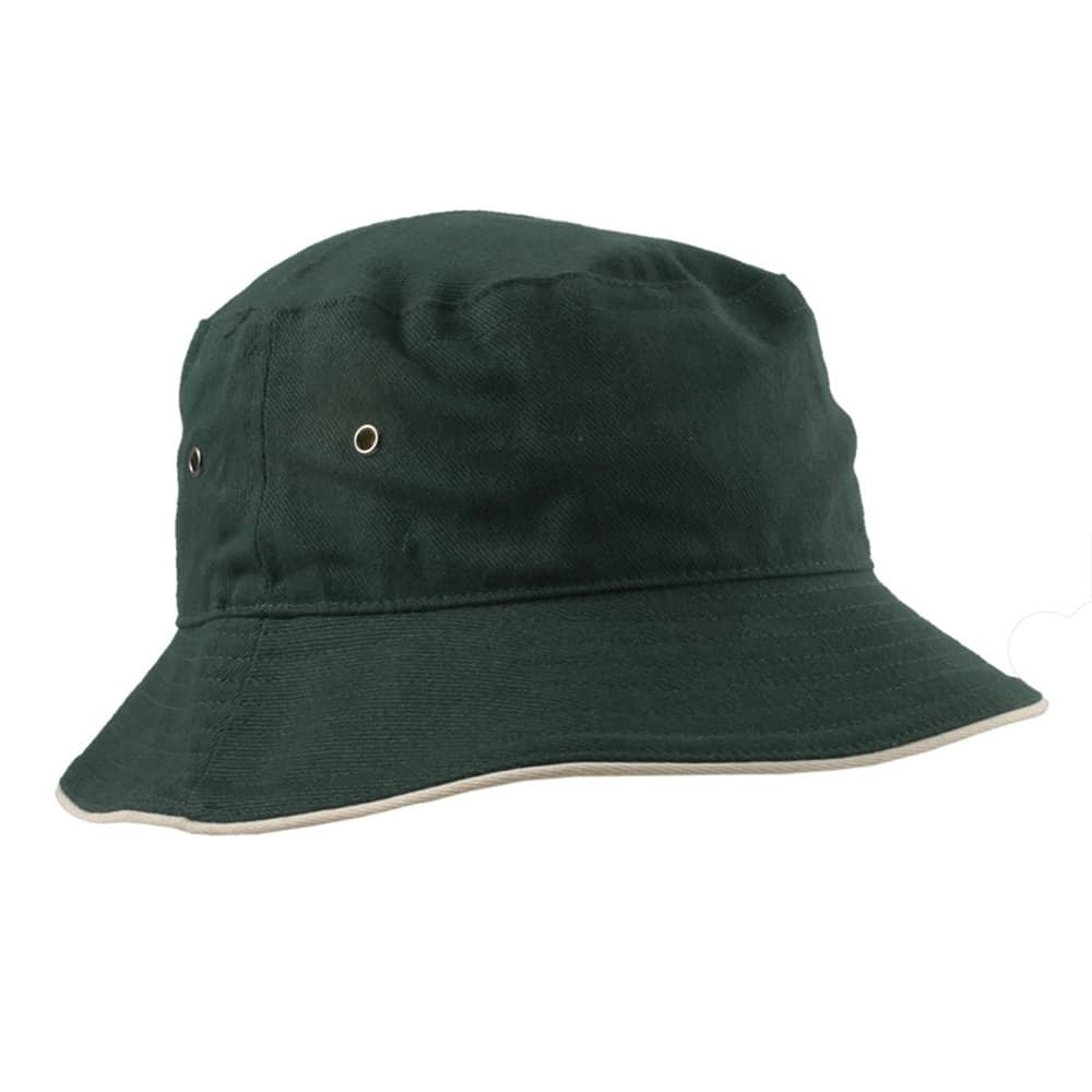 Bottle/Natural Headline Bucket Hat