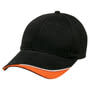 Black/White/Orange Stampton Cap