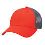 Red/Charcoal Cotton Trucker Cap