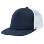 Navy/White Flat Peak Trucker