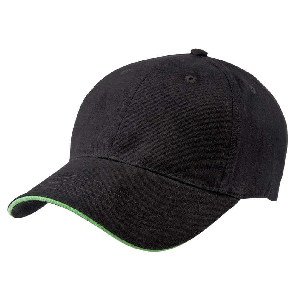 Black/Lime Premium Soft Sandwich Peak