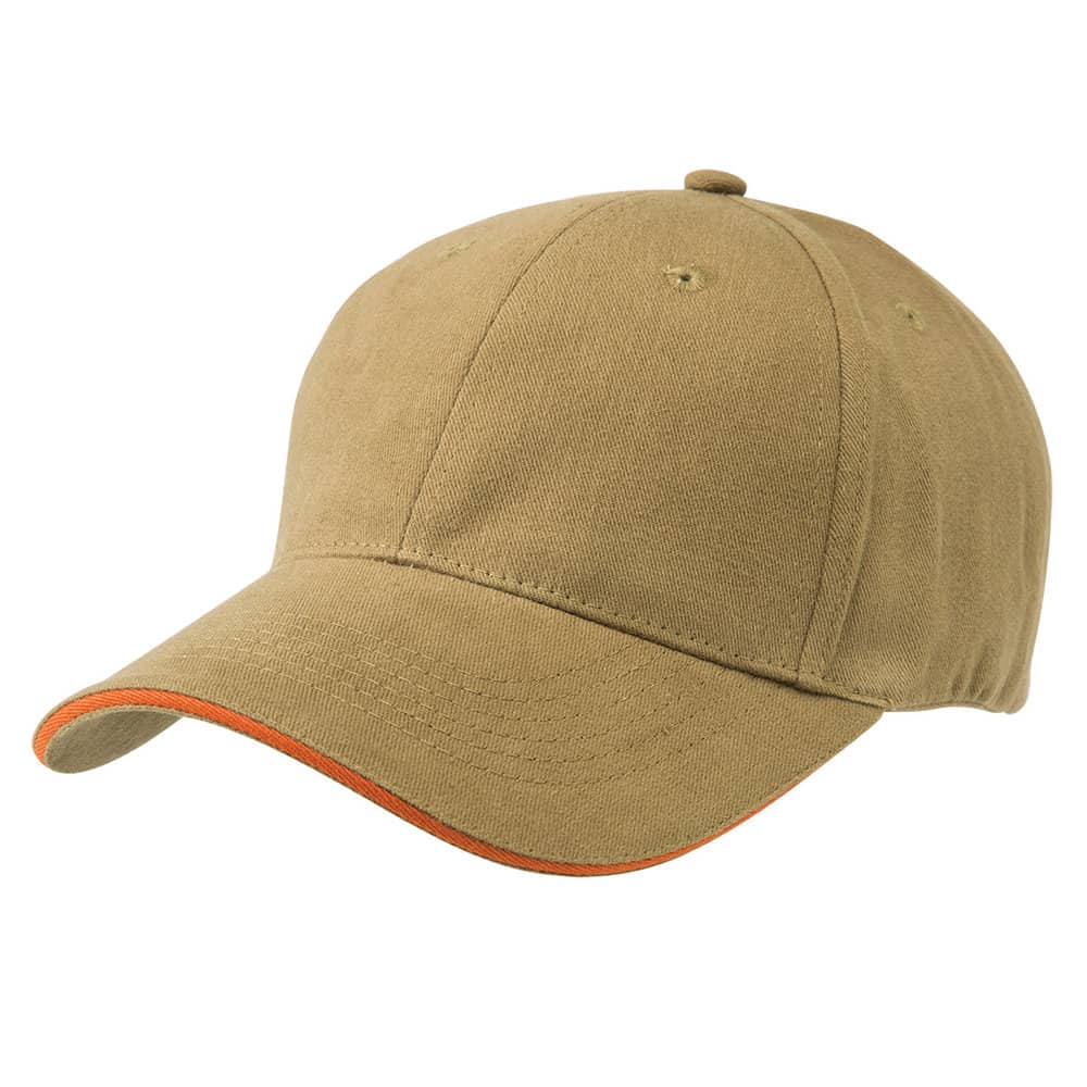 Khaki/Ochre Premium Soft Sandwich Peak