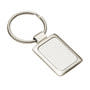 Silver Accent Rectangular Keyring