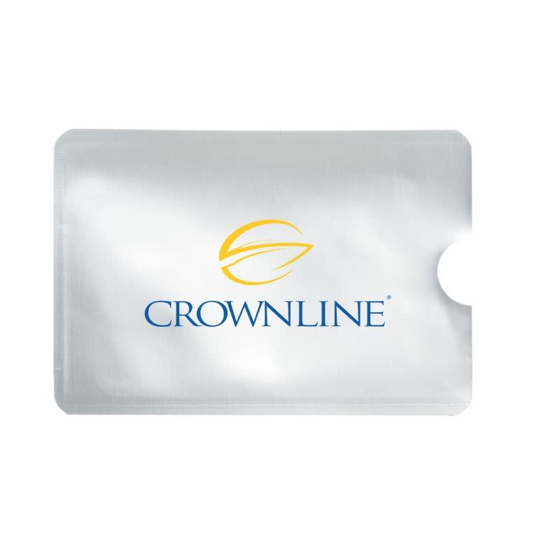 Silver RFID Credit Card Protector Sleeve