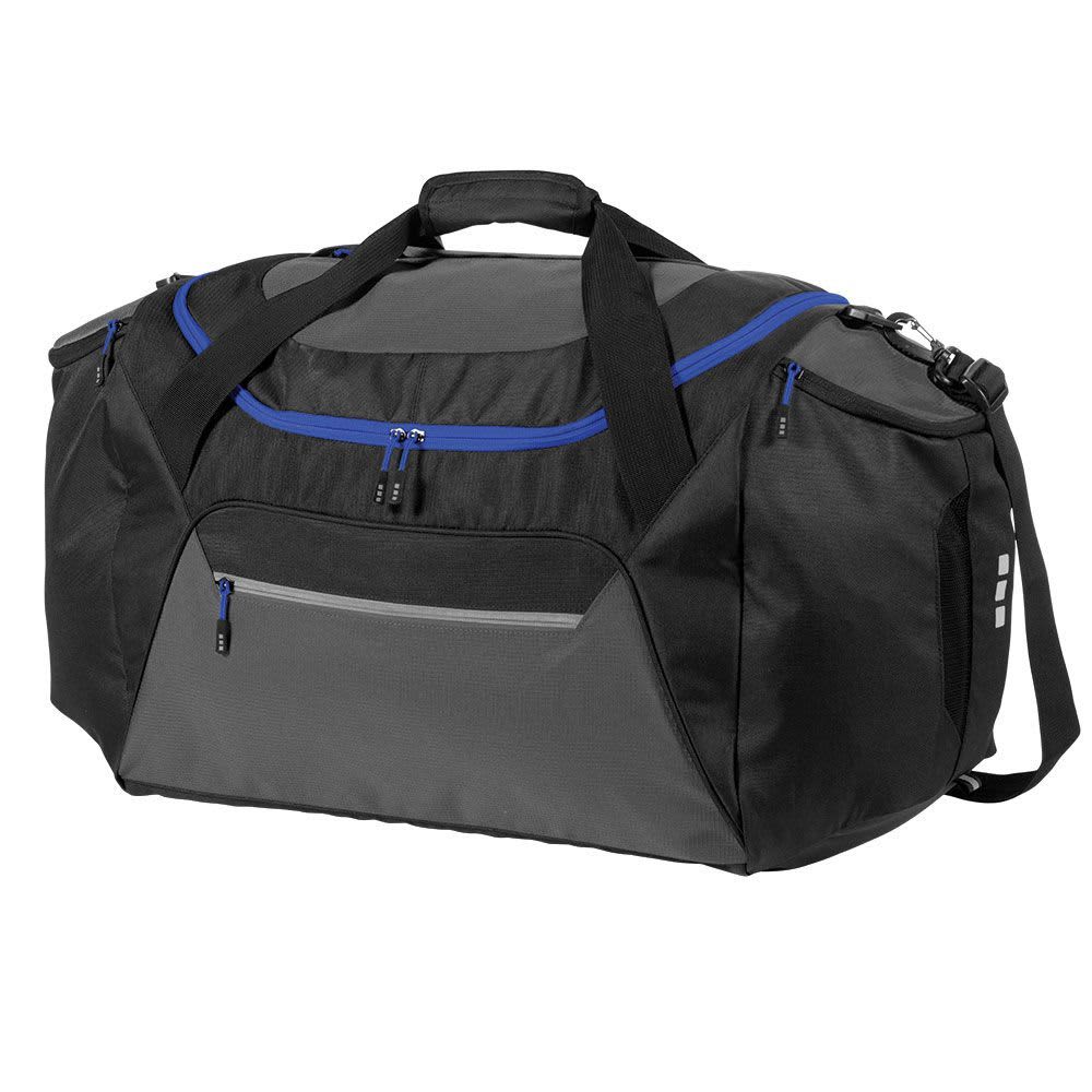 Black/Royal Blue Elevate Milton Large Travel Bag