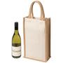 Full Two Bottle Canvas Wine Carrier