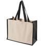 Black/Natural Uber Cotton Canvas Tote Bag