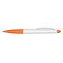 White/Orange Cologne Stylus Pen - White Barrel