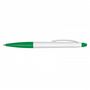 White/Green Cologne Stylus Pen - White Barrel