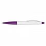 White/Purple Cologne Stylus Pen - White Barrel