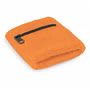 Orange Wrist Sweat Band with Pocket