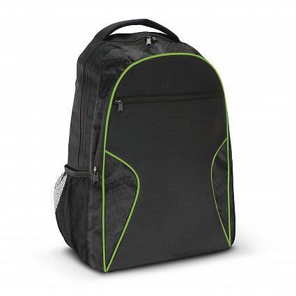 Black/Bright Green Artemis Laptop Backpack