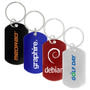 Red Dog Tag Keychain