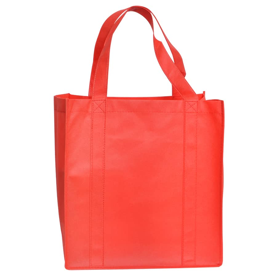 Red Large Non-Woven Shopping Bag with Gusset