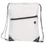 White Nylon Tech Travel Backpack