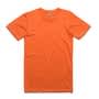 Orange Crew Neck Cotton Summit Tee