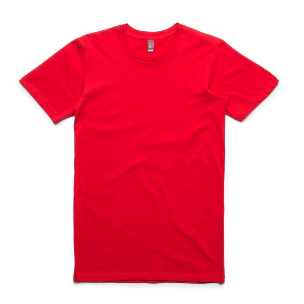 Red Crew Neck Cotton Summit Tee