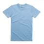 Blue Crew Neck Cotton Summit Tee