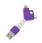 Purple Marion Twin Port Key Shaped Cable