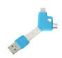 Blue Marion Twin Port Key Shaped Cable