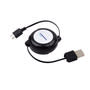 Black/White Troy Retractable Charging Cable