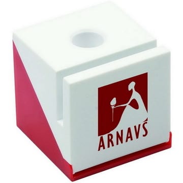 White/Red Mini Cube Holder