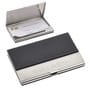 Black/Silver Stainless Steel Name Card Case