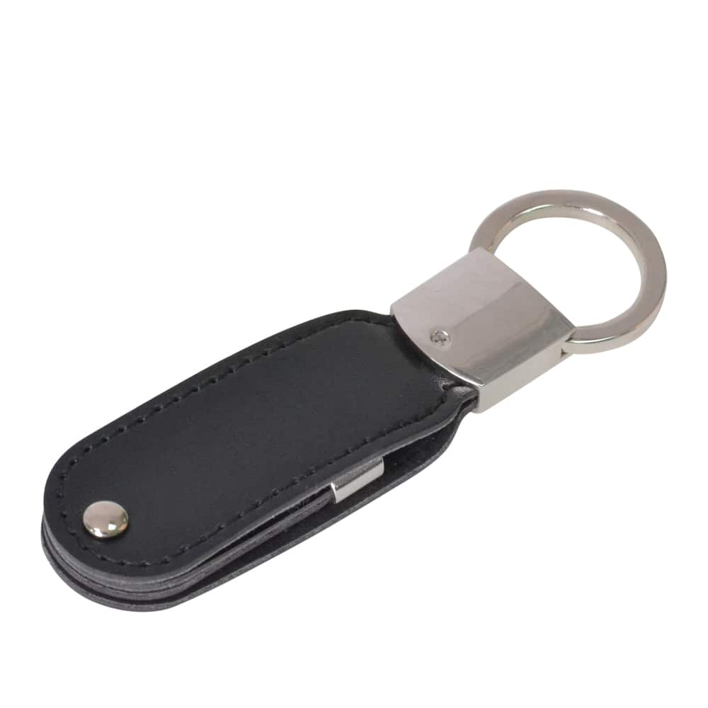Promo Leather Swivel Flash Drive