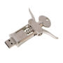 Grey Corkscrew Sharped Flash Drive