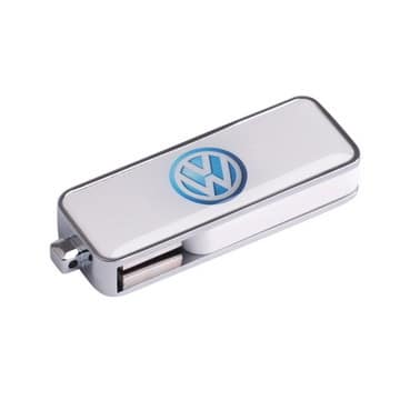 Silver Epoxy Doming Flash Drive