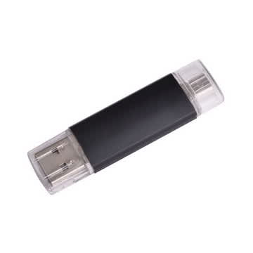 Black Double-end saturn Flash Drive