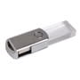 Silver Swivel Crystal Flash Drive