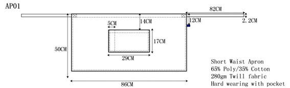 Short Waist Apron